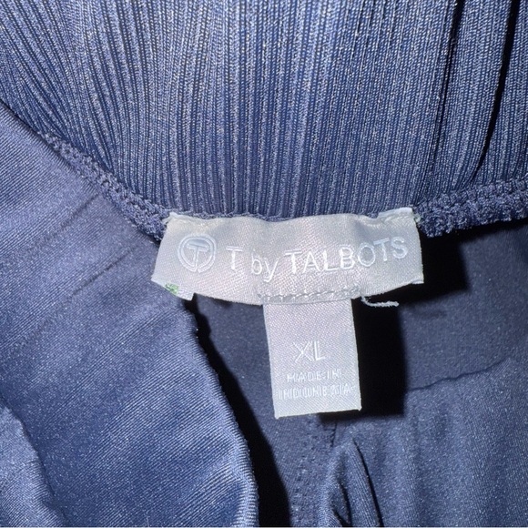 T by Talbots Navy Performance Pants Size XL Navy Blue - Picture 2 of 7